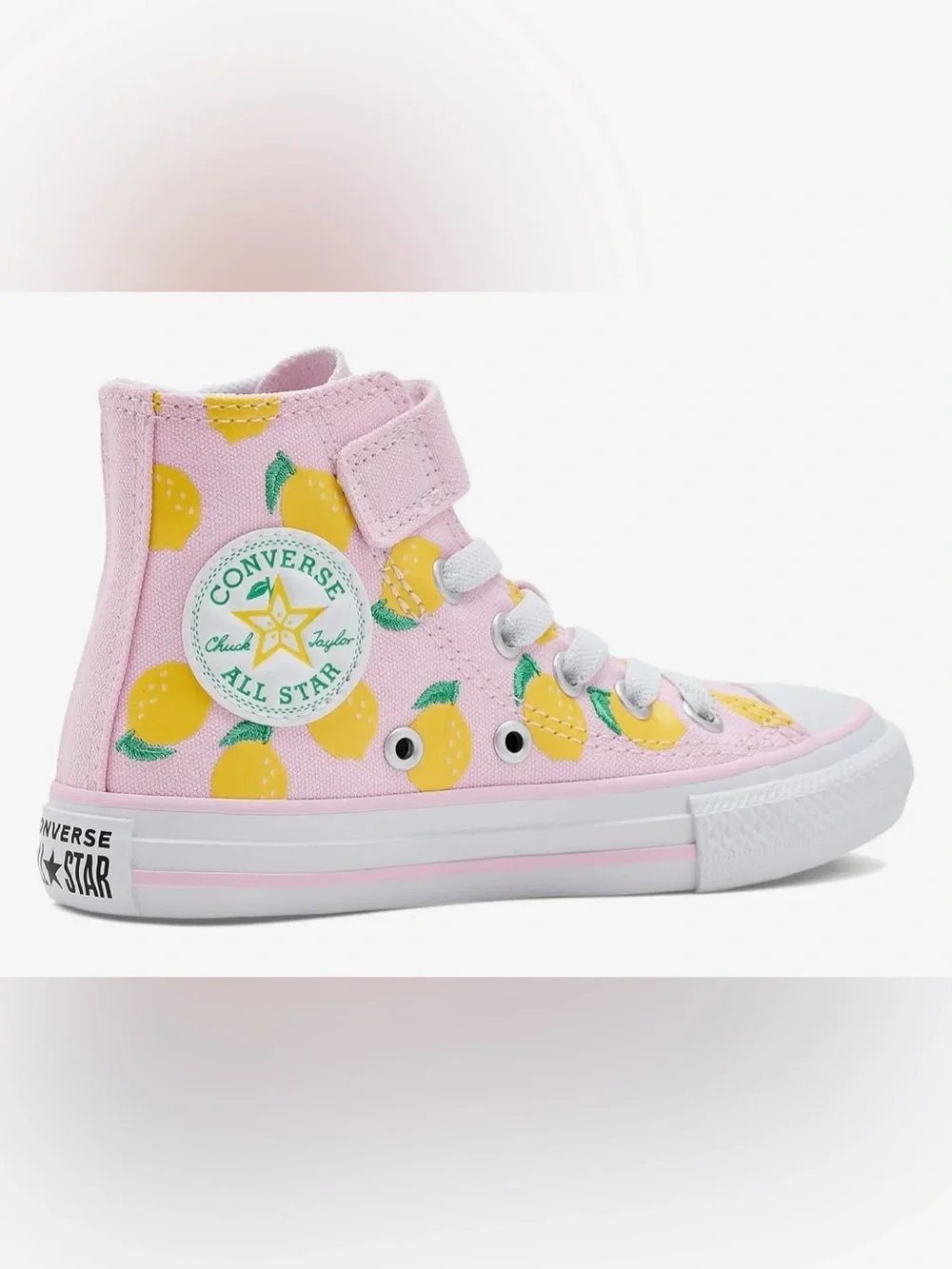 NIB Converse Kids' Chuck Taylor All Star Embroidered Citrus High Top Size 1